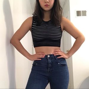 Striped crop top